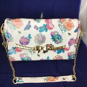 Betsey Johnson Rose and Butterfly Purse